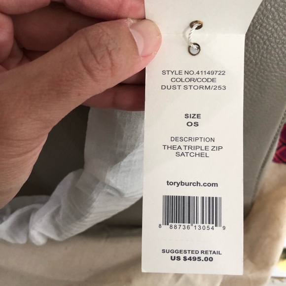 NWT Tory Burch Thea Triple Zip Satchel - Picture 8 of 8